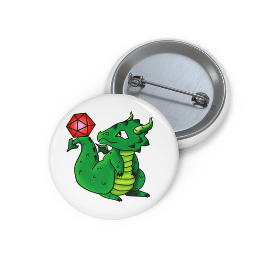 Lucky the Dragon Pin Button