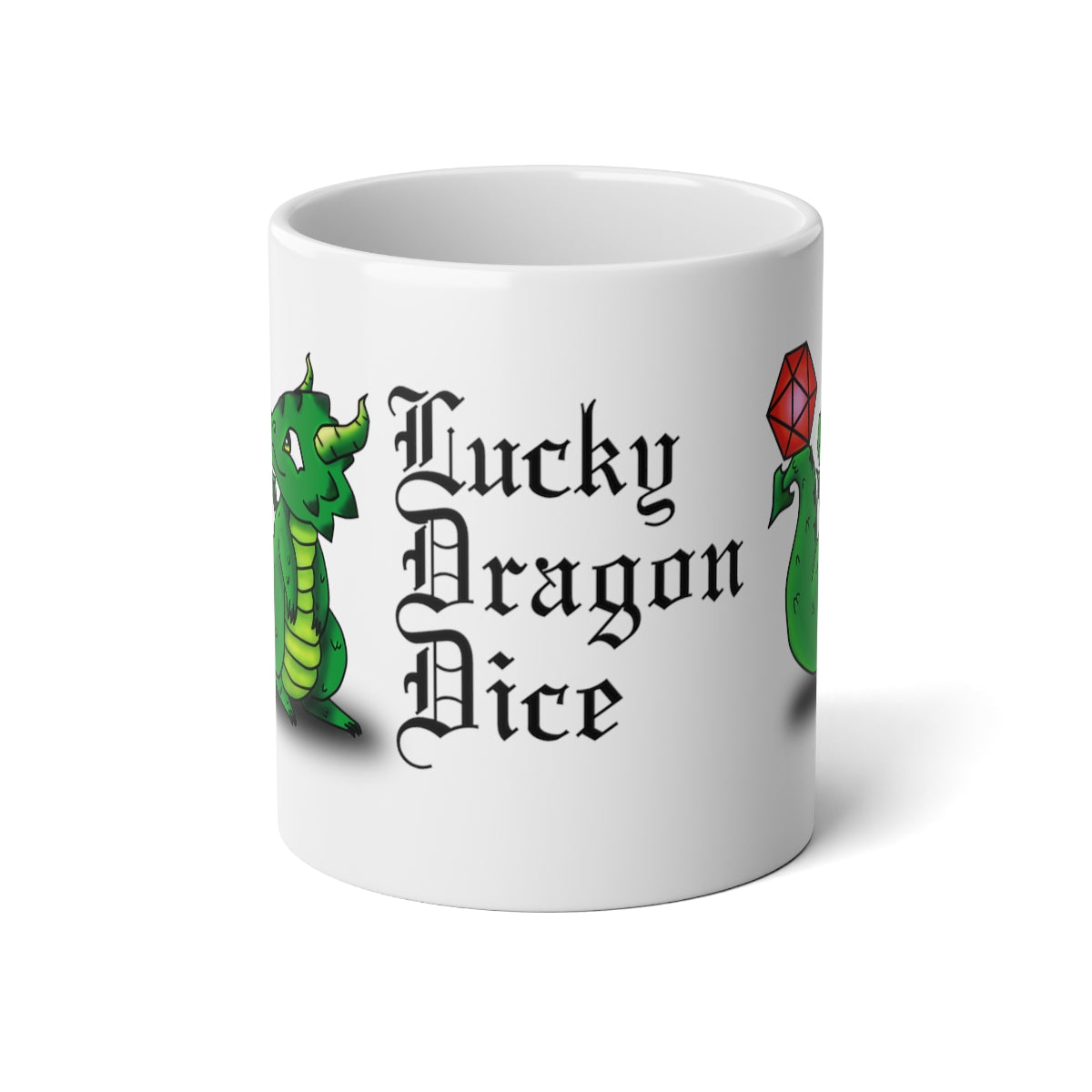 Lucky Dragon Dice - Jumbo Mug, 20oz