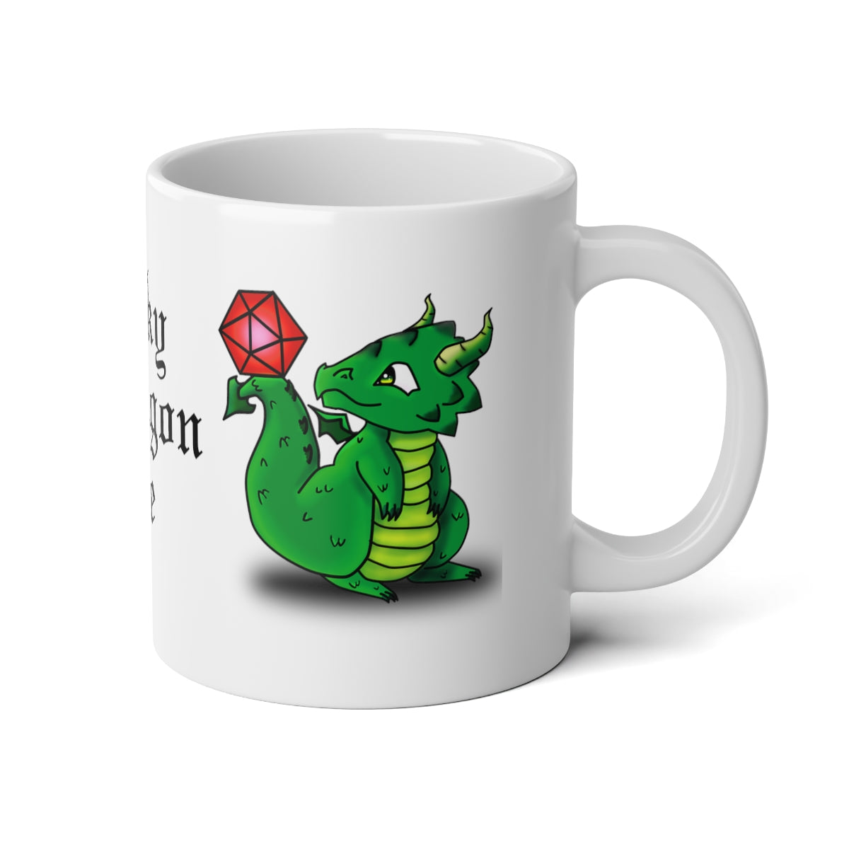 Lucky Dragon Dice - Jumbo Mug, 20oz